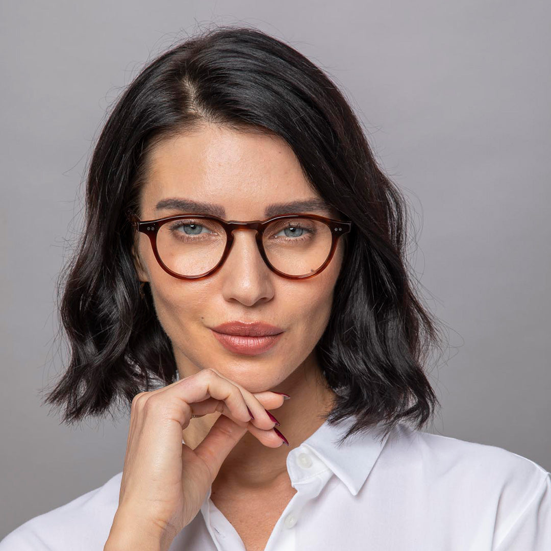 Broadwick Spectacles in Brown Crystal