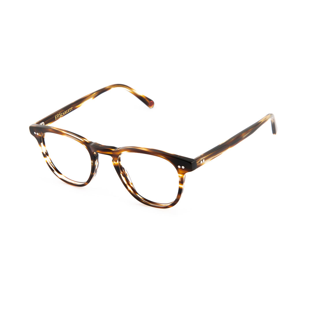 Wardour Spectacles in Striped Tortoiseshell
