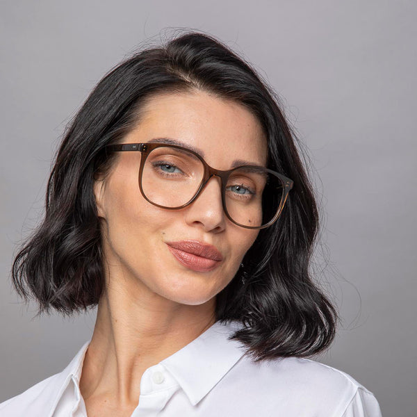 Newburgh Spectacles in Brown Crystal